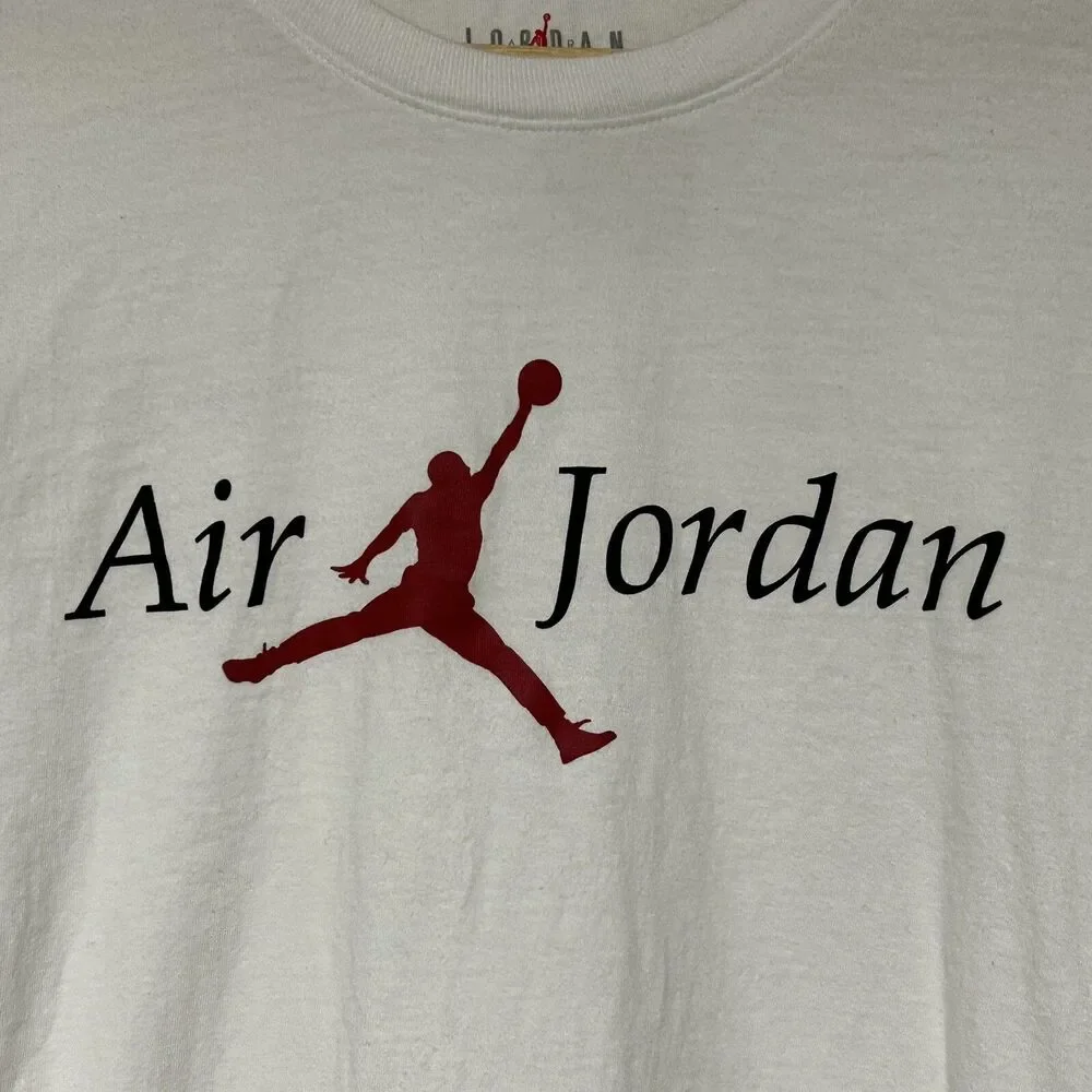 Air Jordan Jumpman Flight White Mens/Womens Long Sleeve T-Shirt Size Medium - Picture 2 of 10